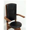 Image 2 : A 20TH CENTURY WALNUT AND LEATHER DOCTOR`S EXAMINATION CHAIRS