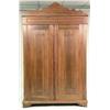 Image 1 : A VICTORIAN POPLAR TWO DOOR ARMOIRE