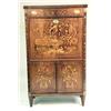 Image 1 : A NEOCLASSICAL STRING-INLAID MARQUETRY MAHOGANY SECRETAIRE A`ABATTANT