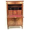 Image 4 : A NEOCLASSICAL STRING-INLAID MARQUETRY MAHOGANY SECRETAIRE A`ABATTANT