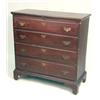 Image 1 : A CHIPPENDALE STYLE STAINED MAPLE TWO DRAWER LIFT-TOP BLANKET CHEST