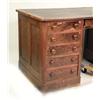 Image 2 : A VICTORIAN LEATHER-INSET MAHOGANY DESK