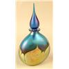 Image 3 : A GROUP OF TWO AQUA AND IRIDESCENT GLASS PERFUME BOTTLES