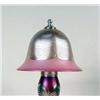 Image 2 : A PINK IRIDESCENT ART GLASS TABLE LAMP