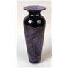 Image 3 : TWO AMETHYST MARBLEIZED ART GLASS VASIFORM VASES