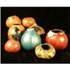 Image 1 : AN ASSORTED GROUP OF HANDPAINTED POLYCHROME-DECORATED GOURDS