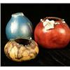Image 4 : AN ASSORTED GROUP OF HANDPAINTED POLYCHROME-DECORATED GOURDS