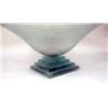 Image 2 : A TINTED FROSTED TO CLEAR ART GLASS FOOTED CENTERPIECE