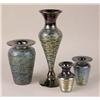 Image 1 : A GROUP OF FOUR ONYX ART GLASS VASES