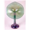 Image 2 : THREE IRIDESCENT ART GLASS JACK-IN-THE-PULPIT VASES