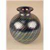 Image 2 : FOUR IRIDESCENT ART GLASS CIRCULAR VASES