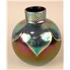 Image 3 : FOUR IRIDESCENT ART GLASS CIRCULAR VASES