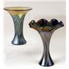 Image 1 : TWO IRIDESCENT ART GLASS VASES