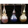 Image 2 : A GROUP OF NINE IRIDESCENT GLASS PERFUME BOTTLES