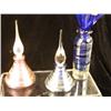 Image 3 : A GROUP OF NINE IRIDESCENT GLASS PERFUME BOTTLES