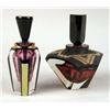Image 1 : A GROUP OF TWO GEOMETRIC FORM GLASS PERFUME BOTTLES