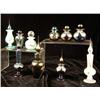 Image 1 : A GROUP OF TEN IRIDESCENT GLASS MINIATURE PERFUME BOTTLES