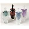 Image 1 : A GROUP OF FOUR FROSTED GLASS PERFUME BOTTLES