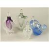 Image 1 : A GROUP OF FOUR GLASS PERFUME BOTTLES