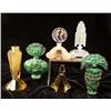 Image 1 : A GROUP OF FIVE ART NOUVEAU STYLE GLASS PERFUME BOTTLES