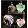 Image 1 : A GROUP OF THREE GLASS PERFUME BOTTLES