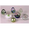Image 1 : A GROUP OF SEVEN GLASS PAPERWEIGHTS