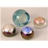 Image 1 : A GROUP OF FOUR GLASS PAPERWEIGHTS