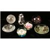 Image 1 : A GROUP OF SEVEN GLASS PAPERWEIGHTS