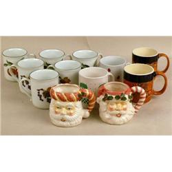 A GROUP OF EIGHT ROYAL WORCESTER "EVESHAM VAIL" PORCELAIN PATTERN MUGS