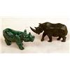 Image 4 : A GROUP OF ASSORTED RHINOCEROS FIGURINES