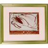 Image 1 : A FRAMED POLYCHROME ABSTRACT CRAYON ON PAPER