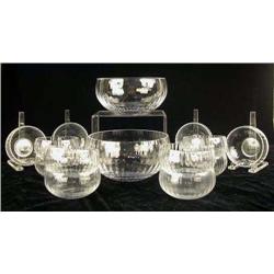 TWENTY-THREE CRYSTAL BOWLS