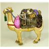 Image 2 : A GROUP OF THREE PAPER MACHE GILT AND JEWEL DECORATED CAMELS