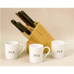 A GROUP OF PORCELAIN MUGS