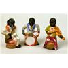 Image 6 : A MISCELLANEOUS GROUP OF POLYCHROME-DECORATED BLACK FIGURINES