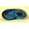 Image 3 : A SMALL BLUE GLASS SNAIL-FORM SCULPTURE