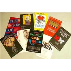 A GROUP OF NINE UNFRAMED POLYCHROME POSTERS