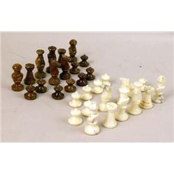A MARBLE CHESS SET