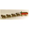 Image 1 : A CAST IRON POLYCHROME PAINT DECORATED BEER WAGON TOY