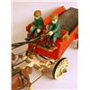 Image 5 : A CAST IRON POLYCHROME PAINT DECORATED BEER WAGON TOY