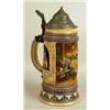 Image 3 : A GROUP OF FOUR GLAZED CERAMIC BEER STEIN