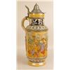 Image 1 : A GLAZED CERAMIC BEER STEIN