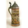 Image 1 : A GLAZED CERAMIC BEER STEIN
