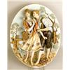 Image 1 : AN OVAL POLYCHROME-DECORATED PORCELAIN PLAQUE