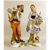 Image 1 : A PAIR OF POLYCHROME-DECORATED PORCELAIN FIGURES