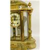 Image 4 : AN ORMOLU MOUNTED GREEN MARBLE MANTLE CLOCK