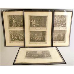 A SET OF TWELVE WILLIAM HOGARTH PRINTS