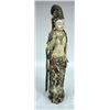 Image 1 : A CARVED AND PAINT-DECORATED WOOD FIGURE OF A FEMALE DEITY