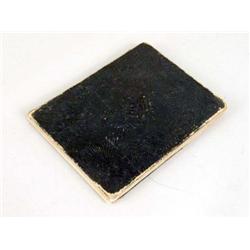 AN EMBOSSED LEATHER-BOUND DIARY CONTAINING 265 AUTOGRAPHS AND BELONGING TO MRS. JOHN ETHERED OF BALT