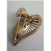 Image 2 : A 14K YELLOW GOLD AND PEARL SWIRL FORM BROOCH